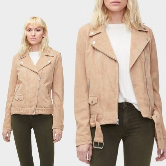 UGG Jackets & Blazers - UGG Stacey Suede Moto Jacket L